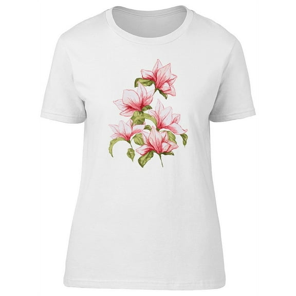 A Set Of Magnolia Flowers T-Shirt Women -Image by Shutterstock, Female XX-Large