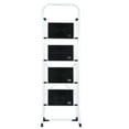 thumbnail image 4 of ZENSTYLE Folding 4-Step Ladder Anti-Slip Platform 330 lbs Capacity Portable Steel Frame, 4 of 6