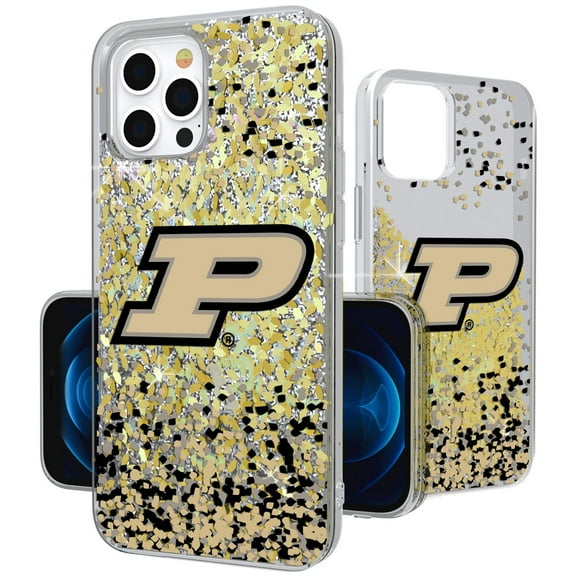 Purdue Boilermakers iPhone Glitter Confetti Design Case