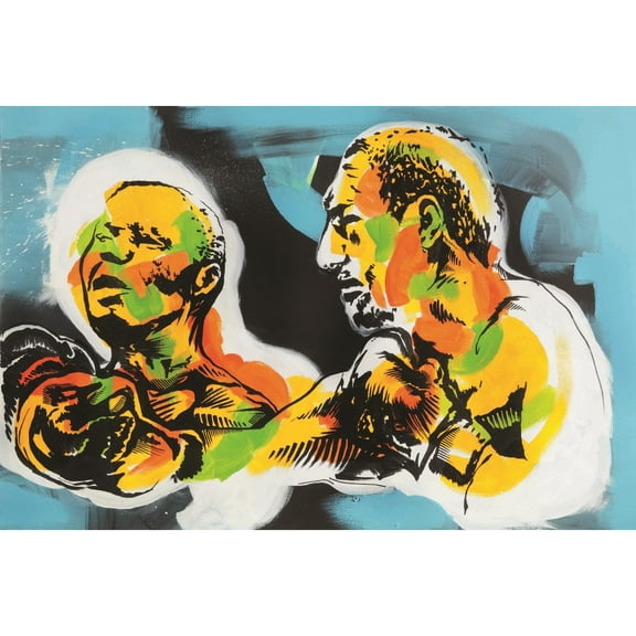 Marmont Hill Mh-Jrug-03-2-C-18 12" X 18" "Champ" Giclee Art Print On Stretched Canvas By