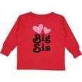thumbnail image 3 of Inktastic Love Hearts Big Sis Girls Long Sleeve Toddler T-Shirt, 3 of 5