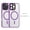 Roland's Purple, variant on Charging case with magnetism, compatible with iPhone 16 (pro ProMax plus), frosted Suitable for Apple cell phone full cover protective case