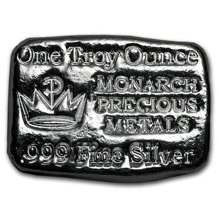 1 oz Hand Poured Silver Bar - MPM