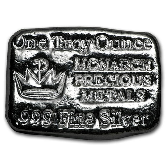 1 oz Hand Poured Silver Bar - MPM