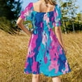 thumbnail image 3 of Colorful Tie Dye Vortex Summer Dresses for Women Beach Boho, 3 of 7