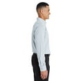 thumbnail image 3 of Devon & Jones DG540 Men's CrownLux Performance Micro Windowpane Woven Dress Shirt-Navy/ White-2XL, 3 of 3