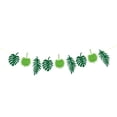 thumbnail image 2 of Hojas Bandera De Fieltro Puerta Pastel De Pared Postre Decoraciones De 3.28 Yardas Verde Soledad Guirnalda De Banner De Hojas Tropicales, 2 of 5