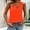 Orange, variant on CheerKidz Women's Comfy Sleeveless V-Neck Tank Summer Casual Top,Lightweight Breathable Vacation Clothes,Fashion Tops for Everyday Wear(Black,XL)
