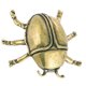 thumbnail image 3 of Exquisito adorno de escarabajo de latón artesanal Figura de escarabajo de latón Adorno de escritorio, 3 of 6