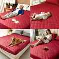 thumbnail image 6 of Waterproof Mattress Protector Full Size, Cooling Bed Cover, Noiseless Red Soft Quilted Pad with 6-21" Deep Pocket, Cooling Breathable Protection for Home Bedroom, 6 of 8