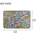 thumbnail image 2 of Coolnut Bohemian Floral Wildflowers Doormats Bathroom Floor Mat Lightweight Non-Slip Area Rugs Entrance Front Door Rug for Outdoor Garden Kitchen Bedroom 23.6" x 15.7" Home Decor, 2 of 7