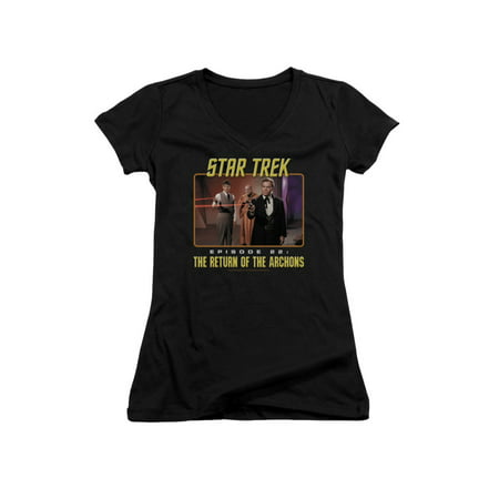 Star Trek TV Series Episode 22 Kirk & Spock Juniors V-Neck T-Shirt