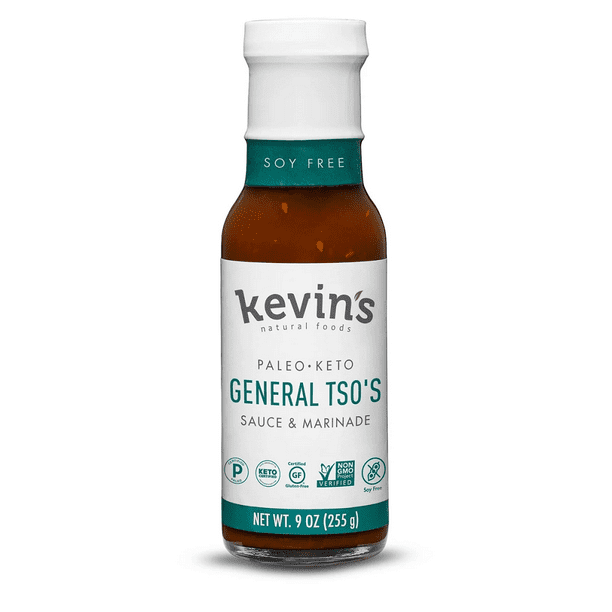 Kevin's Natural Foods Gluten Free Keto General Tso's Sauce and Marinade, 9 oz [Pack of 6