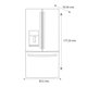 thumbnail image 4 of Refrigerador 25 Pies Mabe French Door Con Despachador de Agua PFM25LENCDS Negro, 4 of 4