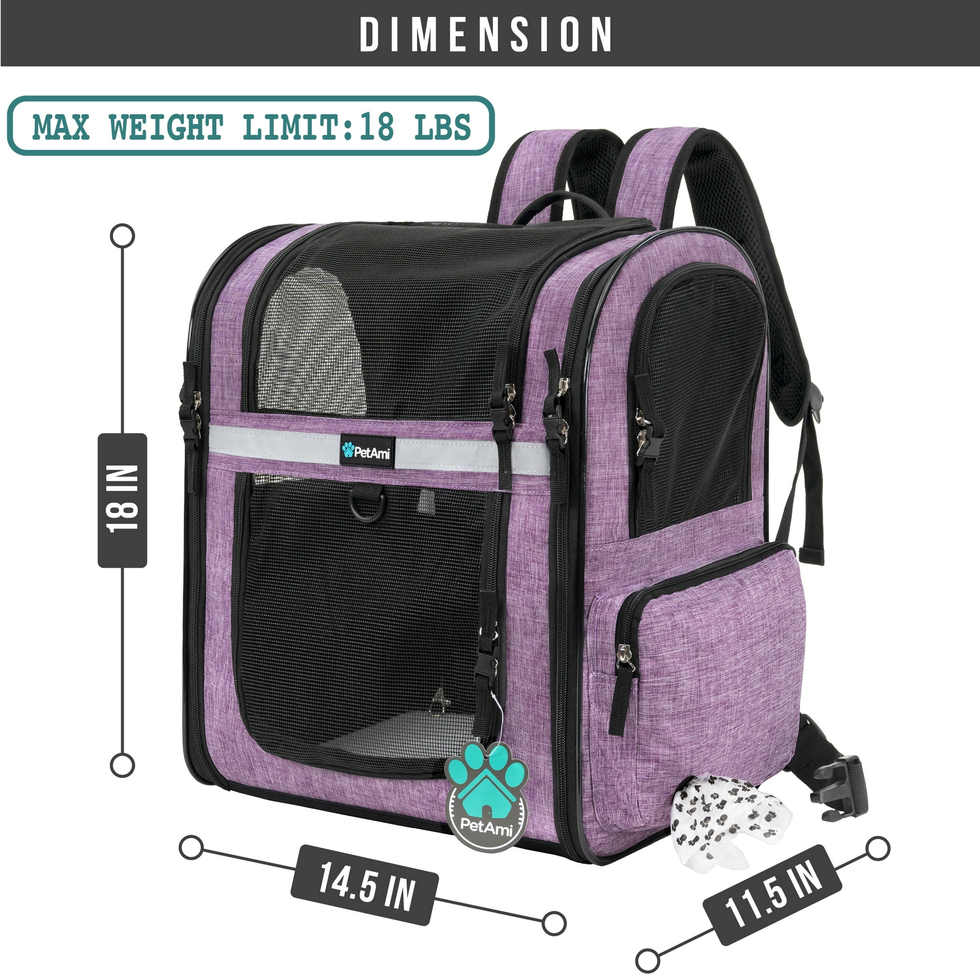 Petami pet carrier backpack discount