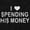 Black, variant on Love Spending His Money Gold Digger Women's Graphic T Shirt Tees Brisco Brands S