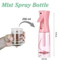 thumbnail image 2 of Spray Bottles Continuous Ultra Fine Mist Empty Water Bottles Hairdresser Spray Bottles Salon Hairdresser Hair Tool Water Sprayer,1 Pack 200ml  Clear Pink, 2 of 8