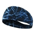 thumbnail image 4 of Wmool 1/6x Mens Sweat Sweatband Headband Stretch Sports Head Band Running Yoga Fast, 4 of 8