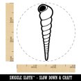 thumbnail image 2 of Turritella Spiral Seashell Beach Shell Rubber Stamp for Scrapbooking Crafting Stamping - Small 3/4 Inch, 2 of 7