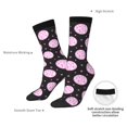 thumbnail image 6 of Honeii Pink Groovy Disco Ball Print Adult Socks,Crew Socks,Casual Calf Socks,Daily Wear Socks for Men & Women, Perfect for Sports, Casual and Everyday Use, 6 of 6