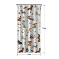 thumbnail image 5 of Cartoon Dachshund Shower Curtain 36"x72" ,Bathroom Decorative Shower Curtains Set with 12 Hooks,Modern Waterproof Washable Shower Curtain, 5 of 6