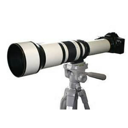 650-1300mm f/8-16 IF Telephoto Zoom Lens (White) for Canon EOS Rebel SL1, (100D) T5i, (700D) T4i, (650D) T3, (1100D) T3i, (600D) T1i, (500D) T2i, (550D) XSI, (450D) XS, (1000D) XTI (400D) XT, (350D) 1