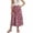 Red, variant on Girls Floral Print Long Skirt Bohemian Style A-Line Maxi Skirts for Summer Vacation Beach Casual Outfit