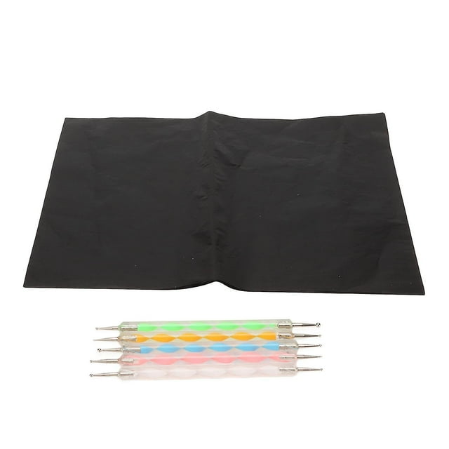 Pack of 25 A4 transfer sheets, graphite tracing paper for stencils, for creative hobbies and plastic arts