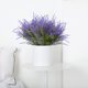 thumbnail image 5 of 12 paquetes de flores artificiales para exteriores, plantas artificiales de lavanda, arbustos falsos, arbustos artificiales, vegetación de plástico para exteriores, resistente a los rayos UV, lavanda, 5 of 5