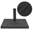 thumbnail image 1 of Base para paraguas VidaXL Saturday de resina con acero de 1,5 a 1,9 m, color negro, 1 of 7