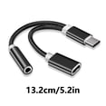 thumbnail image 5 of RYUJNDK Double Function USB C and Charging Adapter Type C to 3.5mm Headphone and Charging Adapter HIFI Playing, 5 of 7