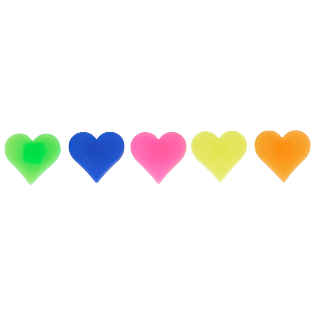 Unique Bargains 70pcs Bike Wheel Spoke Bead Decoration Heart Shaped Plastic Color