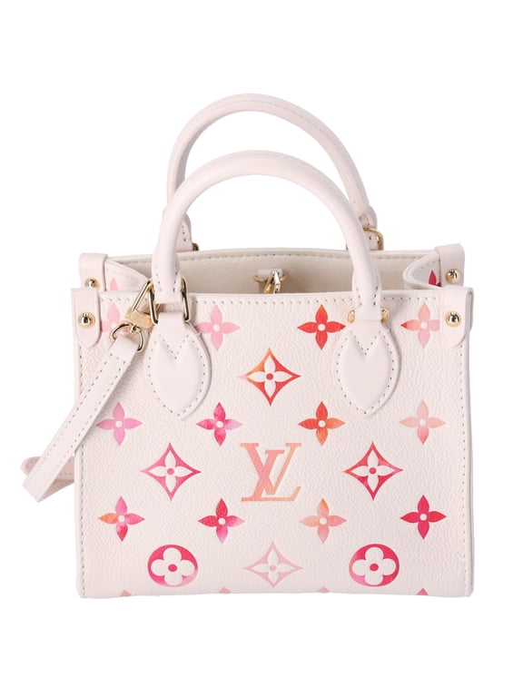Pre-Owned Louis Vuitton Onthego BB Empreinte Monogram Sunrise Aquarelle Beige Pink