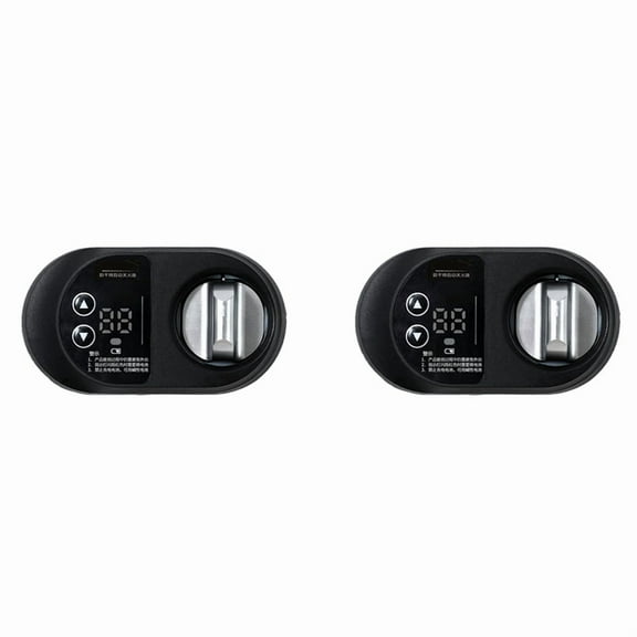 2X Gas Stove Automatic Fire Off Timer Kitchen Smart Switch Anti-Dry Accessories Natural Gas Gas Stove Timer(Left Switch)