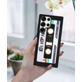 thumbnail image 5 of WIRESTER Shockproof Soft Rubber Cover Case for Samsung Galaxy S25 Ultra 6.8" 2025, Retro Black Cassette Tape Hip Hop, 5 of 5