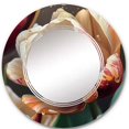 thumbnail image 3 of DESIGN ART Designart 'Tulip Flowers Watercolor' Printed Floral Tulip Wall Mirror 32in.x32in., 3 of 5