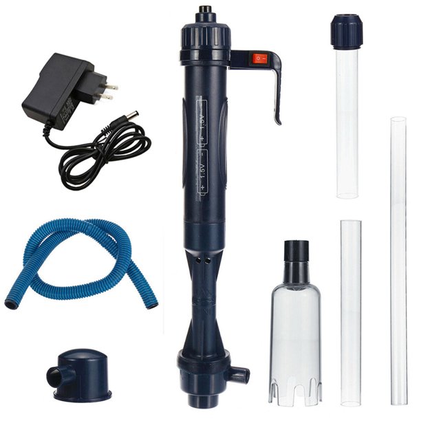 Walbest Aquarium Gravel Cleaner Siphon, Electric Automatic Removable