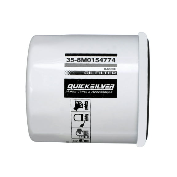 Quicksilver 8M0154774 20 Micron Oil Filter for Various Marine Engines