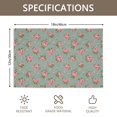thumbnail image 3 of Placemat, Pioneer Flower Floral Print Pattern Place Mats Table Mat Set Of 2, PVC Washable Placemats for Party Kitchen Dining Decoration, 18x12 Inch, Fade Resistant, 3 of 6