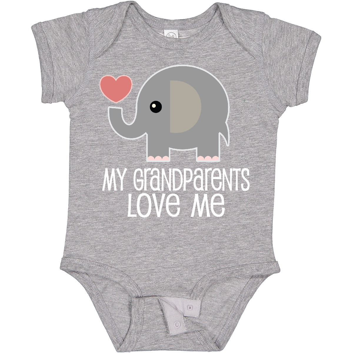 Inktastic My Grandparents Love Me Baby Clothes Boys or Girls Baby Bodysuit
