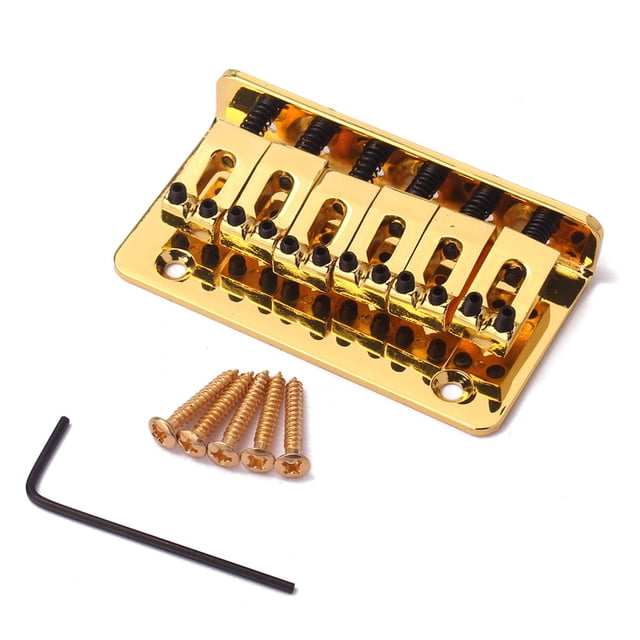 Guitarra Naiovety puente rígido profesionales niños principiantes repuesto resistente sillín negro ukelele accesorios instrumentos musicales Oro