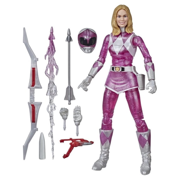 Power Rangers Lightning Collection Mighty Morphin Metallic Armor Pink Ranger 6-Inch Premium Collectible Action Figure