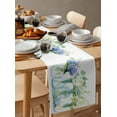 thumbnail image 3 of Table Runner Dresser Scarf 13 x 108 Inch Spring Floral Hydrangea Daisy Leaves Flower Bottle Vintage Table Runners Non-Slip Heat Kitchen Dining Table Decor for Indoor Outdoor Home Party Decoration, 3 of 7