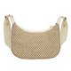thumbnail image 2 of Bolso hobo de paja de verano con cremallera de embrague para mujer a la moda para regalo (blanco), 2 of 8