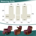 thumbnail image 3 of Timeles Waterproof Loveseat Recliner Cover with Console, Non-Slip Reclining Couch Covers for 2 Seat Recliner Sofa Cover Furniture Protector with Elastic Straps for Kids, Pets (Wine), 3 of 7