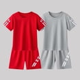 thumbnail image 4 of ITSAME Boys Athletic Outfit Sets 4-Piece, Quick-Dry Crewneck T-Shirt and Shorts Outdoor Sport Sets Hot Pink Size 7-8, 4 of 4