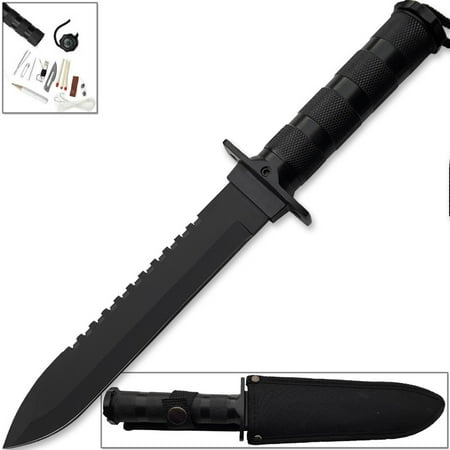 Ultimate Military Jungle Survival Knife Kit w Compass,