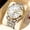 Gold,White, variant on Watches for Men Classic Business Dress Analog Quartz Stainless Steel Waterproof Luminous Date Diamond Mens Wrist Watches Relojes De Hombre,Blue/Black Dial