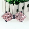 thumbnail image 2 of Men's Pre-Tied Sequin Bow Tie, Adjustable Glitter Bowtie, Wedding Party Accessories, Formal Event Bow Tie, Clip-On Sparkly Bowtie, Prom Night Bow Tie, Elegant Evening Wear - Pink, 2 of 4