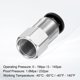 thumbnail image 3 of Accesorios de conexión rápida Uxcell para tubo de 6 mm OD x rosca NPT de 1/8" hembra recta, accesorios de tubo neumático PCF6-N01, accesorios de línea de aire, accesorios de manguera de aire, negro, 3 of 7